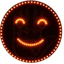 Flippy LED pattern: smiling face